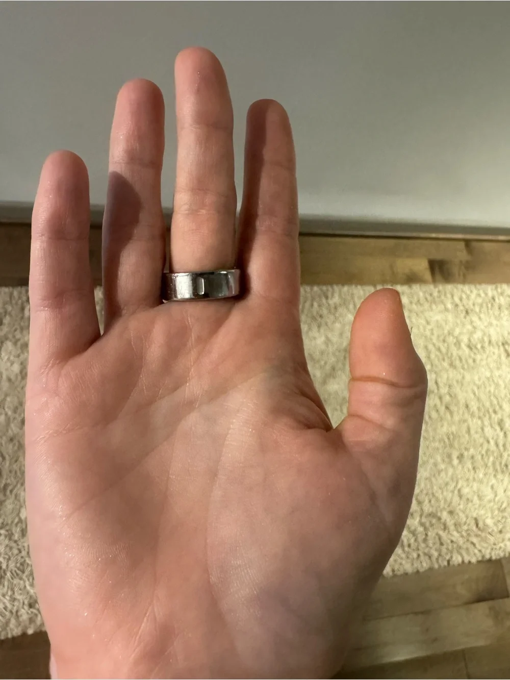 Silver Oura Ring 4, size 8